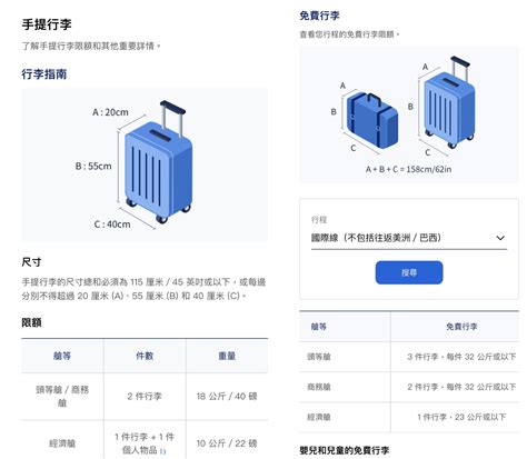 國泰航空 手提行李限制